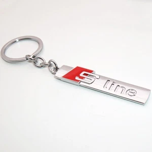 Universal S-line Logo Alloy Car Keychain Ring Decoration Gift Emblem Sport RS - Picture 1 of 4