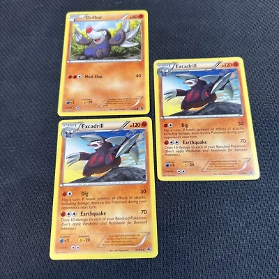 Excadrill 57/98 Drilbur 55/98 Emerging Powers Pokemon Card 3 - Image 1 of 4