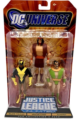 DC Universe Justice League Unlimited Action Figure 3 Pack Apache Chief, Samurai - Image 1 of 4