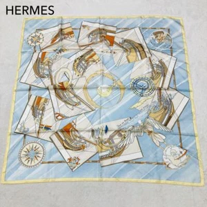 Hermès Carré 90 Scarf – Ship Design Vintage Authentic - Picture 1 of 13