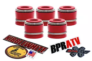 Yamaha YZ450F YZ 450F 03-09 Kibblewhite RED Viton Valve Stem Seals Seal Set of 5 - Picture 1 of 24