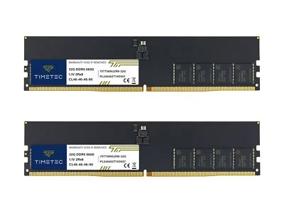 Timetec DDR5 Unbuffered Non-ECC 1.1V 288 Pin UDIMM Desktop Memory RAM Module ... - Image 1 of 4