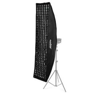 Godox Softbox Banque 35x160cm Rectangulaire Strip Raccord Bowens Grille Nid D' - Imagen 1 de 7