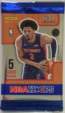 2021-22 Panini Hoops Basketball Trading Card Pack 