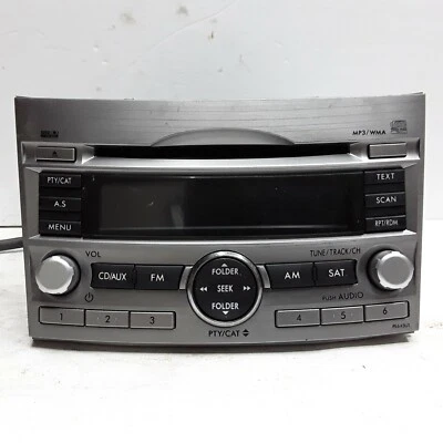 10 11 12 Subaru Legacy AM FM XM CD radio receiver OEM 86201 AJ64A PE645U1 - Image 1 of 4