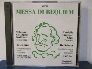 Verdi: Messa di Requiem - Toscanini / De Sabata - 2 CD Set - MINT - E24-2304 - Foto 1 di 4