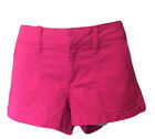 y2k 2000s Bright Neon Pink Micro Shorts Front Cargo Pockets Low Rise Booty Short