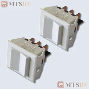 JR Products 12V MOMO DPDT Momentary-On/Off/Momentary-On Switches WHITE - 2-PACK - Imagen 1 de 4