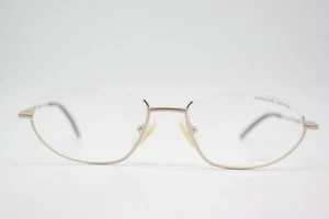 Brille Porsche Design P7009 TITANIUM Gold Halbrand Brillengestell eyeglasses Neu - Picture 1 of 6