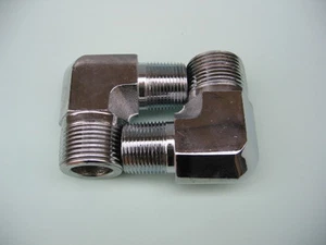 Kit de accesorios de codo hidráulicos Lowrider de 1"" a 1"", cromado y pulido, 1 pieza - Imagen 1 de 1
