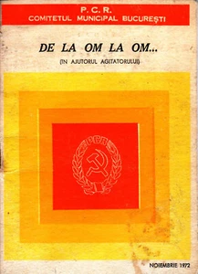 Rumania, 1972, revista vintage de propaganda comunista - cuaderno de activistas - Imagen 1 de 10