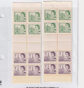 CANADA #BK63a+b Opal Booklet extra perf in grondaia CV$300 - Foto 1 di 2