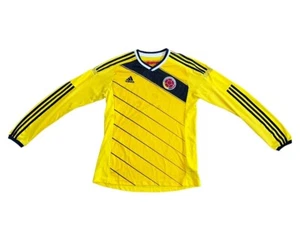 Maglietta ADIDAS Colombia Nazionale 2014 Maniche Lunghe Uomo Taglia Media - Foto 1 di 9
