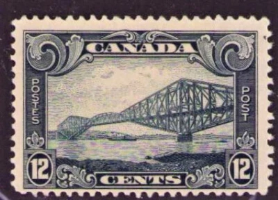 Canada 156 Quebec Bridge 12¢ Mint  Hinged 1929 - Image 1 of 4