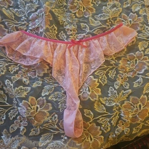 Rosa Spitze Tanga Xl - Bild 1 von 1