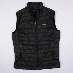 Patagonia Black Nano Vest Men's Small ~ Excellent! PrimaLoft Thermoball Quilted - Picture 1 of 7