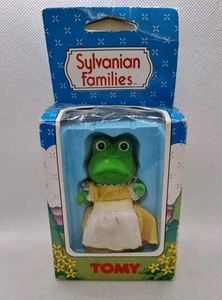 1985 Lydia Bullrush Frog Sylvanian Families Tomy Epoch sealed toy figure - Foto 1 di 11