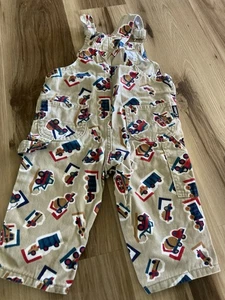 Carters Vintage seltene hellbraune LKW Latzhose 18 Monate - Bild 1 von 4