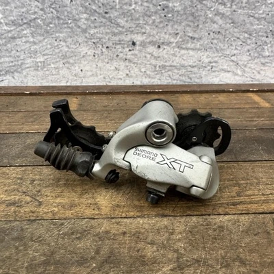 Desviador trasero vintage Shimano Deore XT RD-M750 9 velocidades MTB Japón plateado Foto 1 de 4