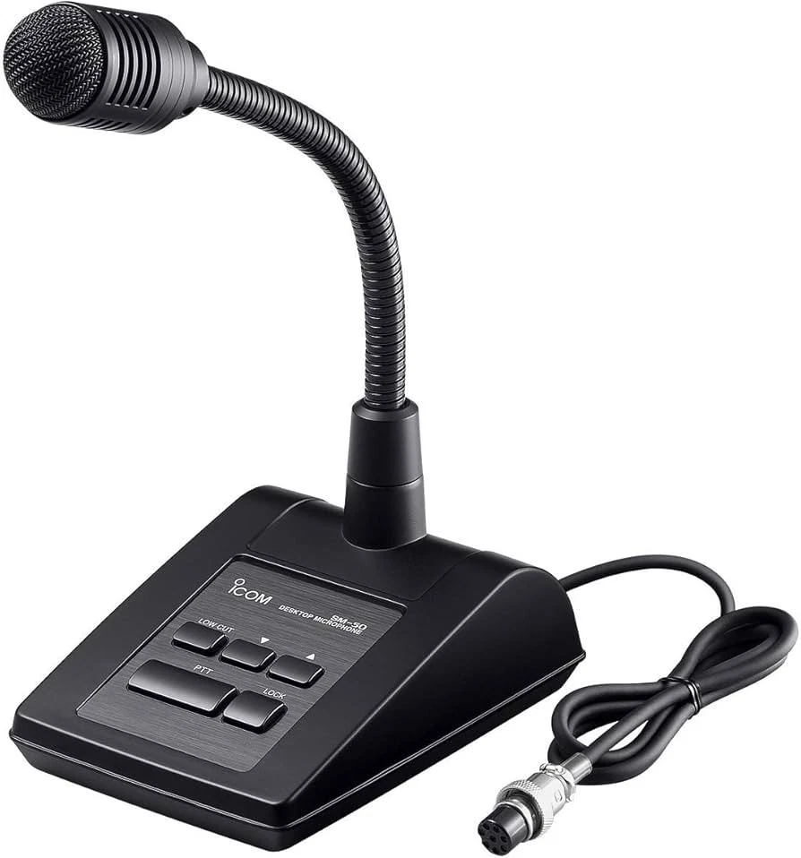 ICOM SM-50 micrófono de pie de escritorio con seguimiento de Japón con... - Imagen 1 de 1
