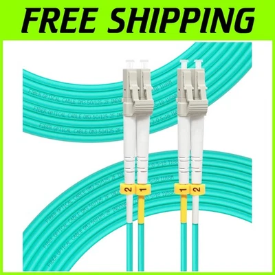 100M OM3 Fiber Optic Cable - Duplex LC to LC | Perfect for Data Centers & LANs - Image 1 of 4