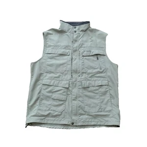 Columbia Titanium Vest Mens XLarge Tan Omni Dry Hunt Fish Multi Pocket Utility - Picture 1 of 11