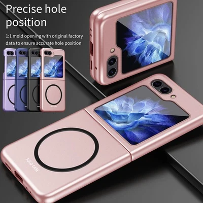 For Galaxy Z Flip 7/7 FE/6/5 Skin-Friendly Shockproof Rugged Magnetic Case Cover Foto 1 de 4