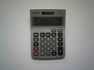 Casio Calculator MS-80TV Two Way Power Solar Desktop Tested Working - Picture 1 of 1