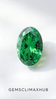 💎✨2 Ct Top Quality Lab-Grown Diamond | Oval Cut green Color | VVS1 Clarity - Image 1 of 4