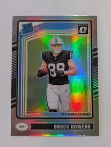 2024 Panini Donruss Optic Brock Bowers #394 Silver Holo Prizm Rated Rookie RC - Picture 1 of 2