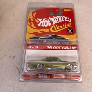 Hot Wheels Classics Series 2 (2005) Green 1962 Chevy Bubble Top Toy Car #2/30 - Picture 1 of 5