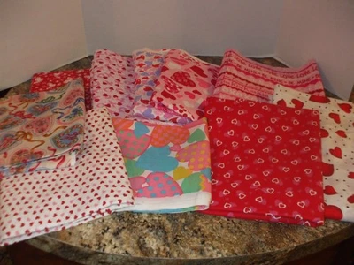 Lot of Valentine / Heart Fabric - Cotton Blend - 17 yards - Image 1 of 4