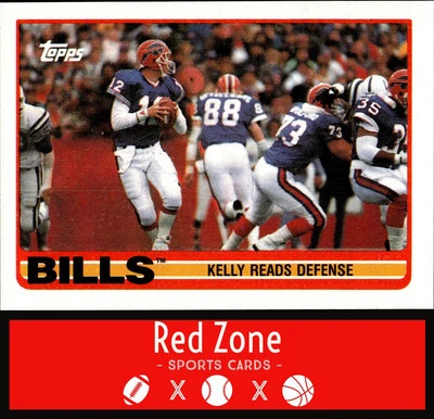 1989 Topps - #40 Bills Team Leaders (Kelly Reads Defense) NM Set Break. - Image 1 of 2