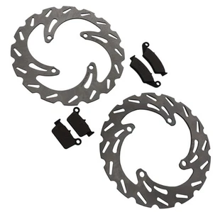 Pastillas de freno delanteras y traseras Kawasaki KX250F 2004-2005 y rotores de freno deportivos - Imagen 1 de 3