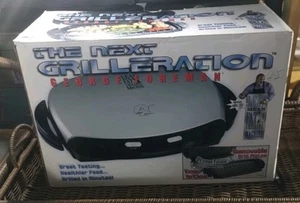 George Foreman Grill GRP4PTMR The Next Grilleration Removable Grill Plates 2004 - Picture 1 of 6