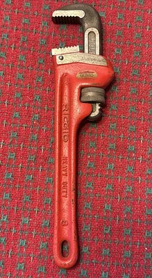 RIDGID 8” PIPE WRENCH HEAVY DUTY ELYRIA OH USA 🇺🇸 Unused - Image 1 of 4