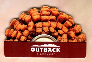 OUTBACK STEAKHOUSE Bloomin' Onion ( 2024 ) Die-Cut Gift Card ( $0 - NO VALUE ) - Picture 1 of 2