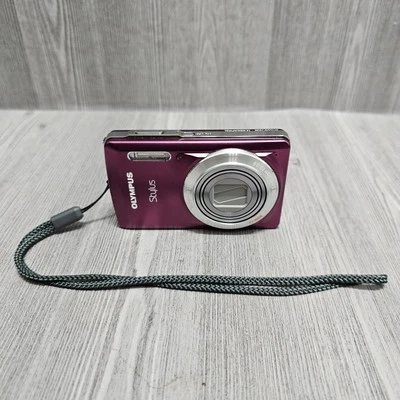 奥林巴斯 STYLUS 7030 14.0MP 7x 数码相机 粉色 紫色 适用于零件或维修 — 第 1/4 张图片