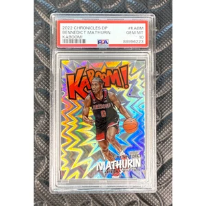 2022-23 Panini Chronicles DP Bennedict Mathurin KABOOM! Zona Pacers PSA 10 Pop 1 - Picture 1 of 3