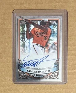 2024 MLB Bowman Sterling Samuel Basallo Prospect Auto #PA-SB Baltimore Orioles - Picture 1 of 2