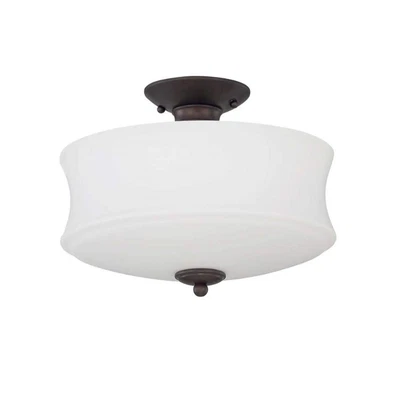 Sunset Semi Flush Mount Amala 3-Light 100W Provincial Bronze - F20005-64 - Image 1 of 2