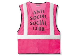 Size S/M - Anti Social Social Club Jackhammer Vest Pink Vest Pink - Picture 1 of 1