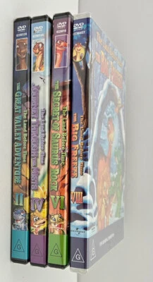 Bundle 4x THE LAND BEFORE TIME DVD Bulk # 2 4 6 8 Region 2 & 4 PAL NEW SEALED - Image 1 of 4