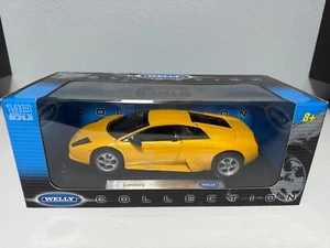1/18 DIECAST WELLY COLLECTION LAMBORGHINI MURCIELAGO YELLOW (NEW) - Picture 1 of 4