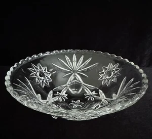 vint. Bon Bon Dish Bowl Prescut Star of David Anchor Hocking 3 Footed - Picture 1 of 3