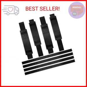8 Pieces Adjustable Hoverboard Seat Attachment Straps and 4 Hoverboard Go Cart S - Picture 1 of 2