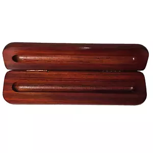 Bolígrafo fino de madera maciza de caoba o lápiz almacenamiento o caja de regalo 6,3125 x 1,75 pulgadas - Imagen 1 de 11