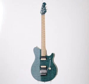 MUSIC MAN Axis EX Trans Blue 1990's Electric Guitar Made in Japan - Picture 1 of 15
