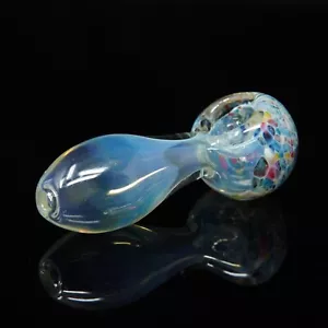 Mini pipas de vidrio para fumar hechas a mano de confeti colorido que cambian de color de 3,5 pulgadas - Imagen 1 de 4