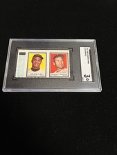 1962 Topps Stamp Panels Felipe Alou / Mickey Mantle SGC 3 VG Giants Yankees